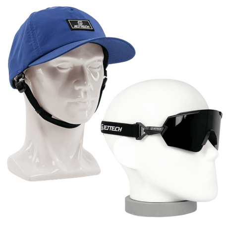 JET TECH OCEANGUARD HAT & HYBRID GOGGLES BUNDLE