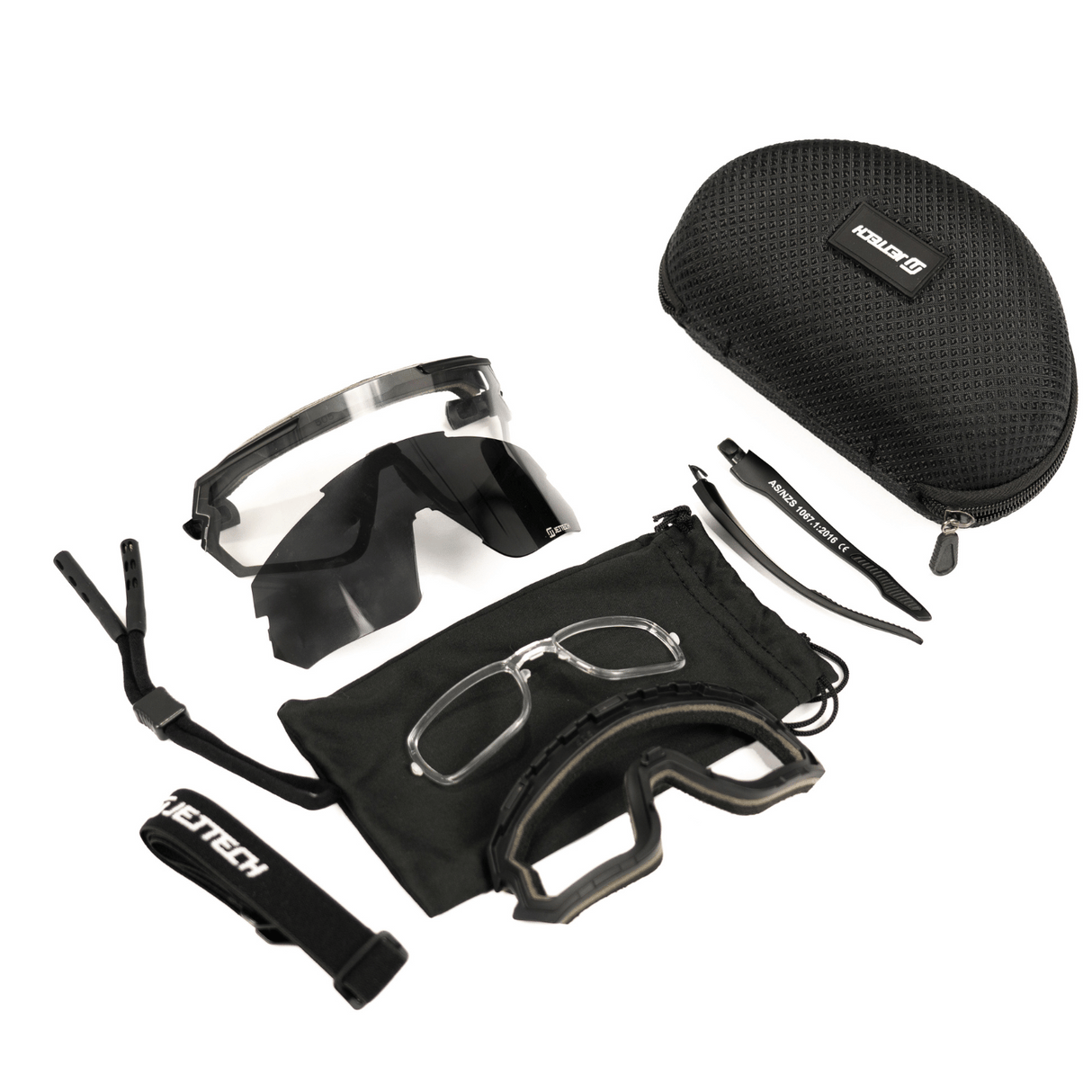 JET TECH HYBRID SUNGLASSES & GOGGLES 2 IN 1 KIT