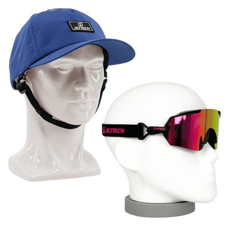 JET TECH OCEANGUARD HAT & HYBRID GOGGLES BUNDLE