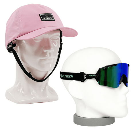 JET TECH OCEANGUARD HAT & HYBRID GOGGLES BUNDLE