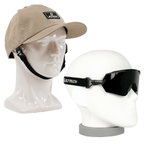 JET TECH OCEANGUARD HAT & HYBRID GOGGLES BUNDLE