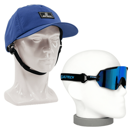 JET TECH OCEANGUARD HAT & HYBRID GOGGLES BUNDLE