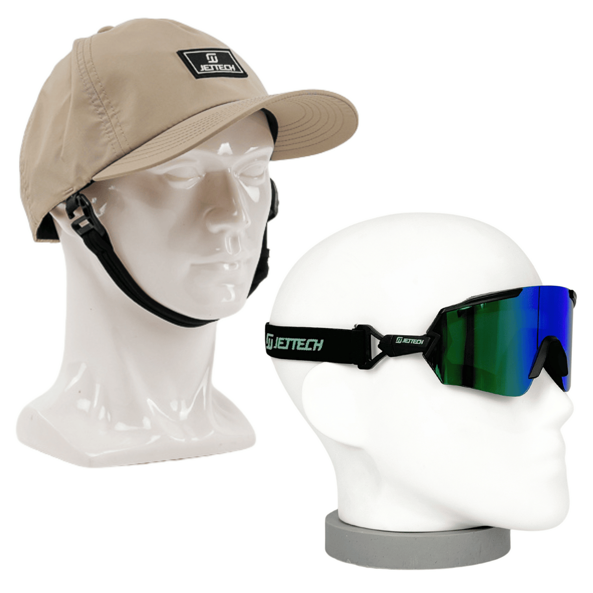 JET TECH OCEANGUARD HAT & HYBRID GOGGLES BUNDLE