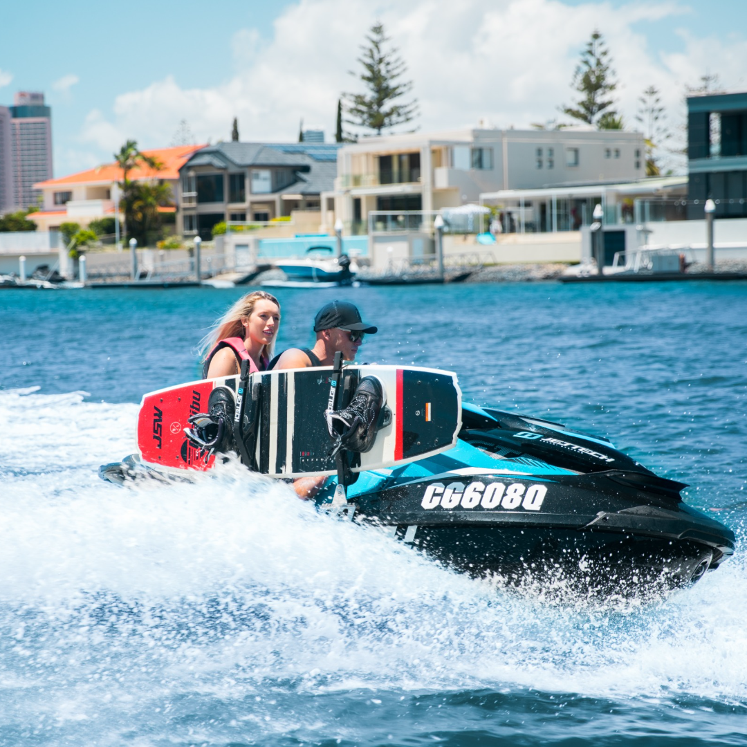 jet ski with wake board rack 