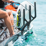 jet ski with surf board rack