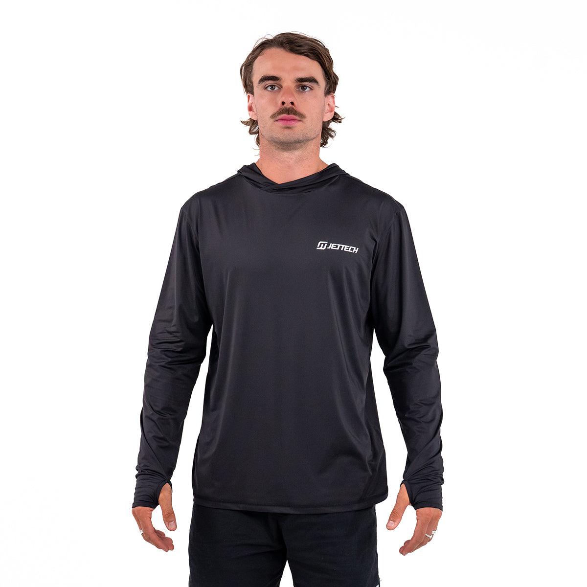 Long Sleeve Hooded Rash Shirt | UPF50+ Sun Protection – Jet Tech