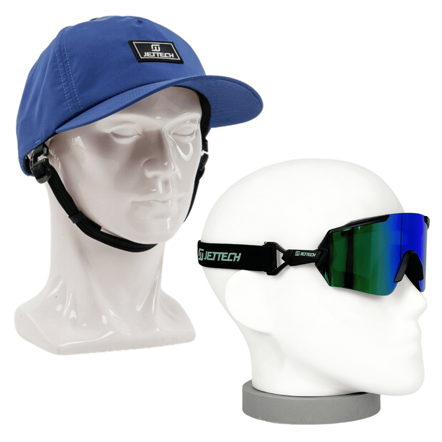 Jet Tech OceanGuard Hat & Hybrid Goggles/Sunglasses Bundle