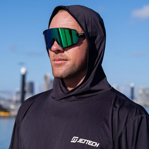 JET TECH LONG SLEEVE HOODED RASH SHIRT