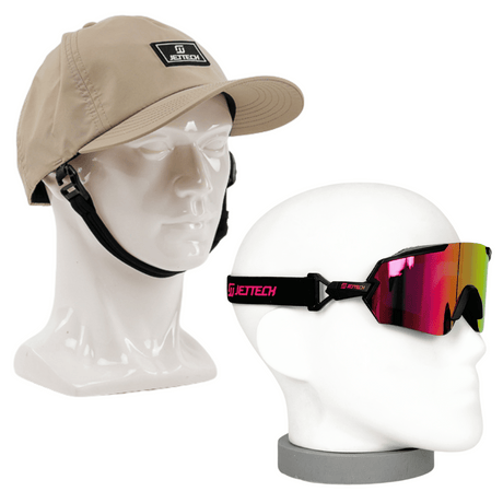 Jet Tech OceanGuard Hat & Hybrid Goggles/Sunglasses Bundle