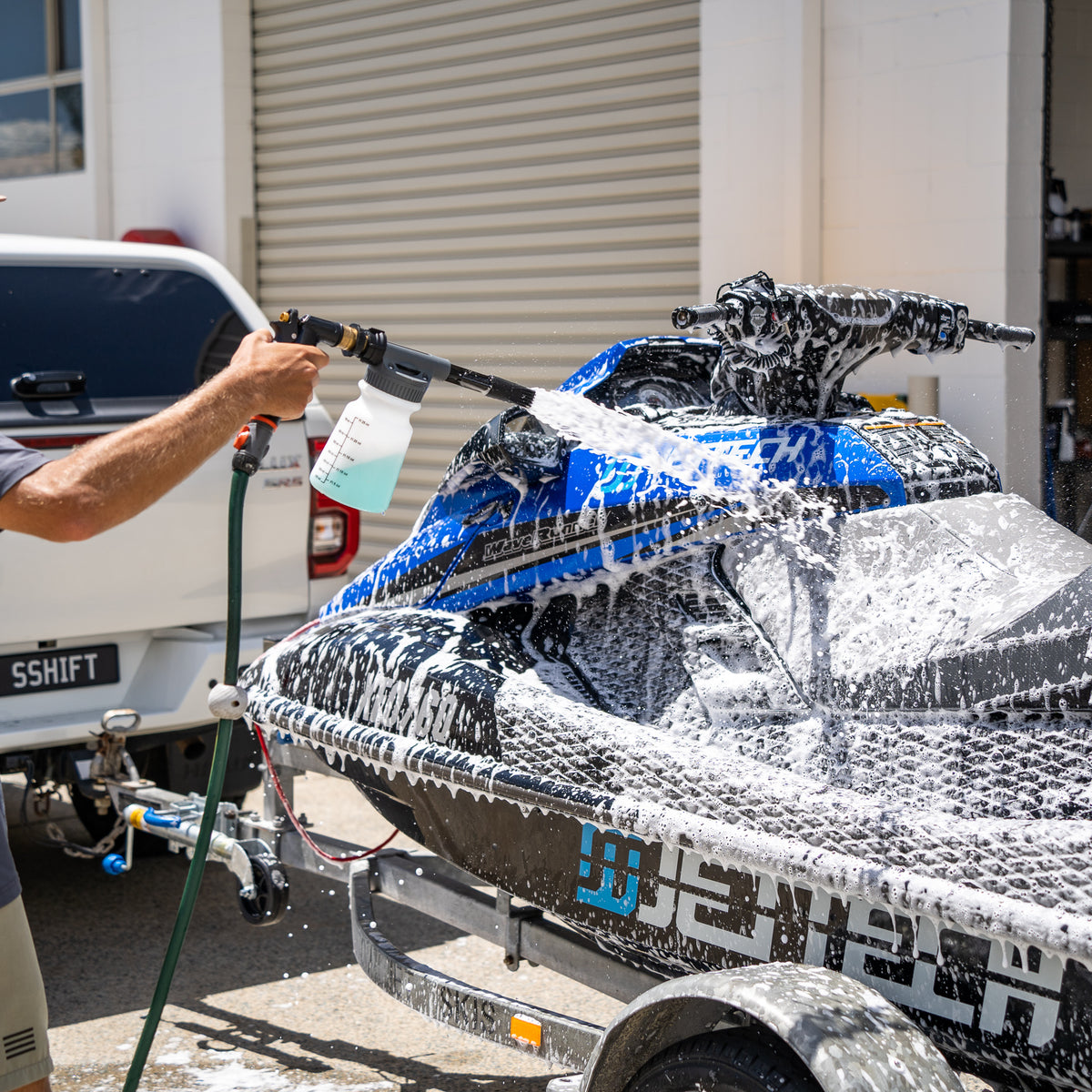 Snow Washing How to Clean your Jet Ski or Boat with a Snow Foam Gun I Salt Shift ...