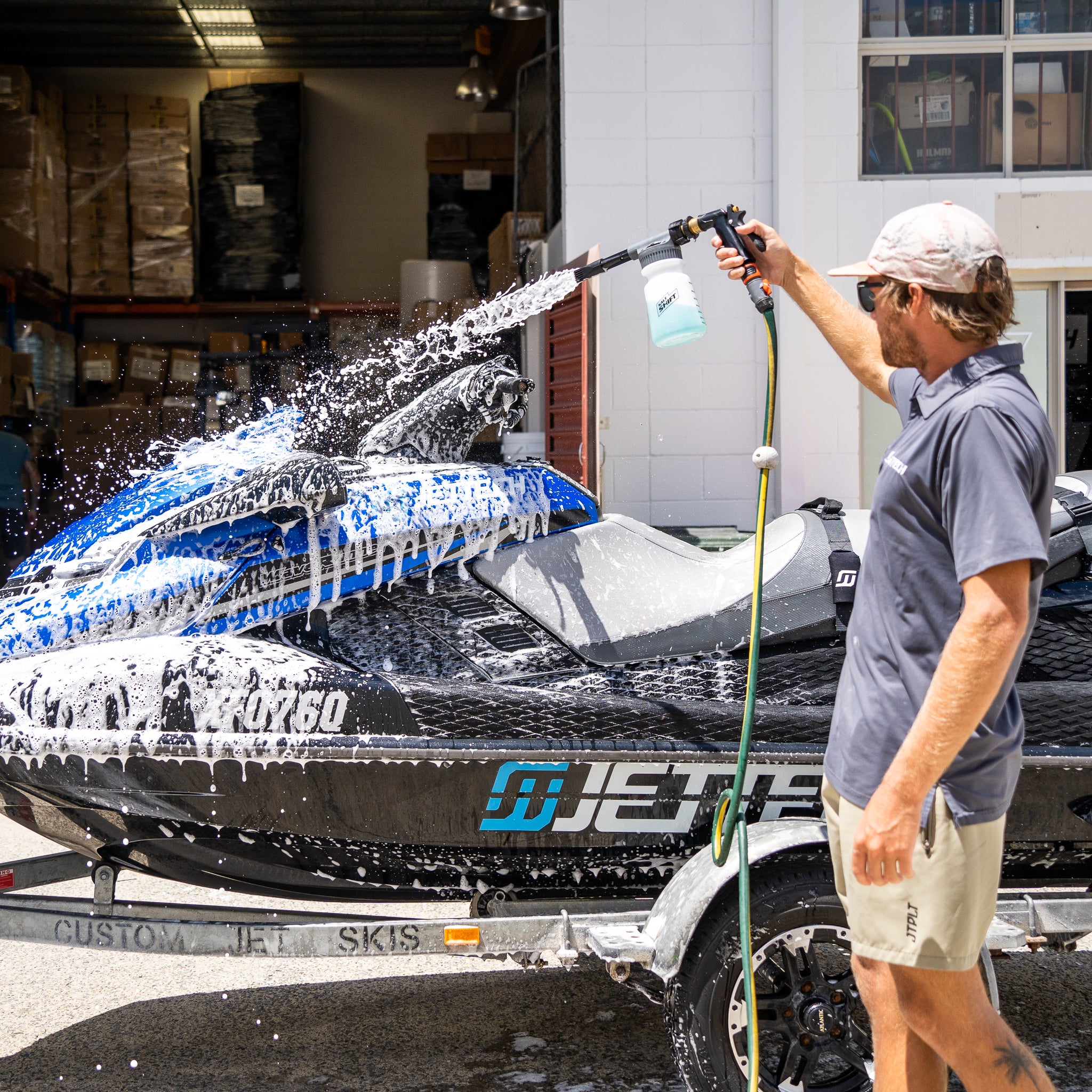 How to Clean your Jet Ski or Boat with a Snow Foam Gun I Salt Shift ...